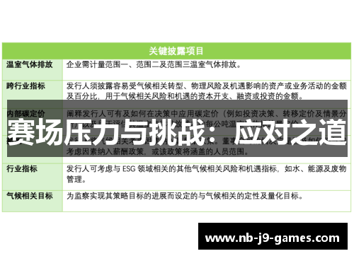 赛场压力与挑战：应对之道